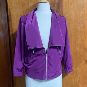 Calvin Klein Purple Bomber Jacket